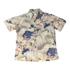 MOUNTAIN アロハシャツ 鶴柄 Sサイズ 90s ヴィンテージのサムネイル