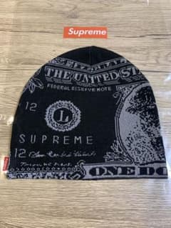 supreme one dollar beanie black 1ドルのサムネイル