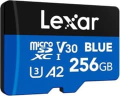 Lexar BLUE microSDXC UHS-I 256GB U3 V30のサムネイル