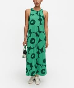 marimekko unikko ノースリーブ ロングワンピース Marimekko マリメッコ ウニッコ柄 ワンピース ロング ノースリーブ