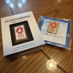 未使用】2025年日本国際博覧会 特別ピンバッジ ミャクミャク2点セット