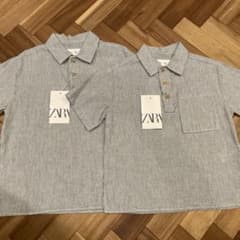 ZARA キッズ 半袖シャツ ストライプ 116cm 104㎝新品のサムネイル