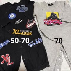 XLARGE♡カバーオール ツーウェイオール セットのサムネイル