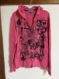 BEAMS M ピンク グラフィックパーカーのサムネイル