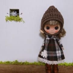 プチブライスピクシー帽子〈ブラウン〉のサムネイル