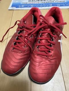 美品！最終値下げ！asics サッカーシューズ 24.5cm レッドのサムネイル