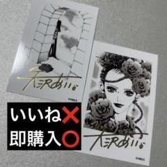 パラダイスキス チェキ風ブロマイド 箔押し サイン 矢沢あい展