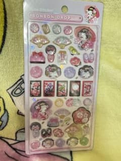 【正規品】ボンボンドロップ シール　和柄　舞妓のサムネイル