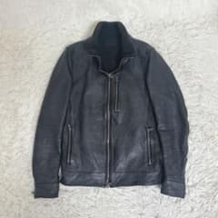 美品】junhashimoto インナーレザーライダース 定番 黒 サイズ3 - メルカリ