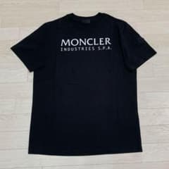 新品同様最新☆ モンクレール ラバーワッペンブラック S Tシャツ