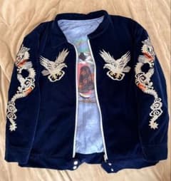 未使用近 別珍 Vintage handmade 龍鷲 日本限定スカジャン 美品 - メルカリ