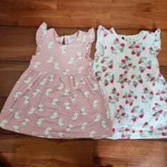 H&M ノースリーブワンピース 2枚セット　サイズ90のサムネイル