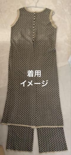 幾何学模様 ニットパンツ セットアップのサムネイル