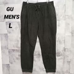 GU지유 맨즈 조거 팬츠 L사이즈 다크 그린