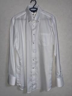 m.f.editorial 長袖ドレスシャツ L（41-86）白 ボタンダウンのサムネイル