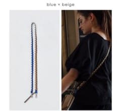 長谷川京子さん愛用！エジュー　ストラップ　blue×beigeのサムネイル