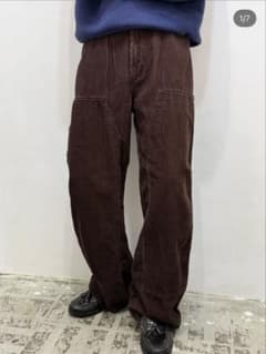 No Boundaries コーデュロイ ダブルニーパンツ ブラウン 34×31のサムネイル