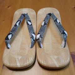 LLサイズ　約27.5cm　京錦柄鼻緒　雪駄　Kー82のサムネイル