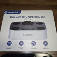 NEWDERY PS5 DualSense 充電ドック ブラック