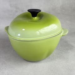 【希少・廃盤】　ル・クルーゼ　ココット・アップル 18cm アップルグリーン 希少・廃盤】 ル・クルーゼ ココット・アップル 18cm アップルグリーン