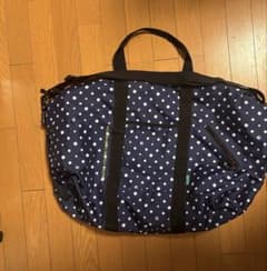 ネイビー 水玉 ボストンバッグのサムネイル