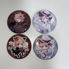 96猫 缶バッジ 4種セットのサムネイル
