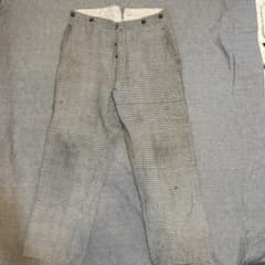 【希少】20〜30s フレンチワークパンツ 20-30s フレンチヴィンテージ チェックパンツ ワークパンツ - メルカリ