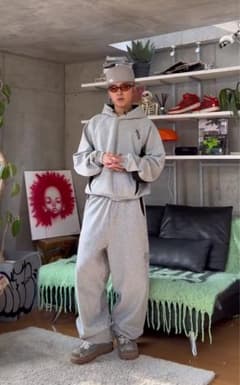Mertra Tracksuit – Black セットアップ　かつきくん着用のサムネイル