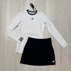 新品 アディダス セットアップ ゴルフウェア スカート 裏起毛 長袖