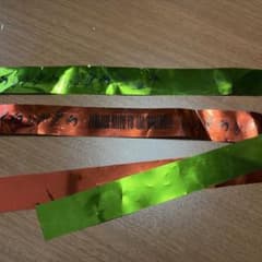 ラ*ル様 ゼンジン　銀テ　オレンジ緑セット　半分のサムネイル