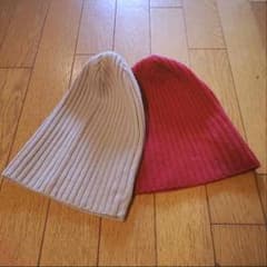 ☆ アニエスベー ニットキャップ2枚セット ☆のサムネイル