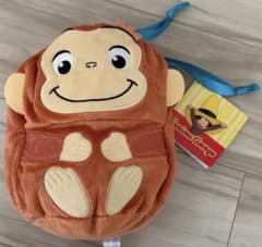 Curious George おさるのジョージ　ぽってり ぬいぐるみ巾着ポーチ