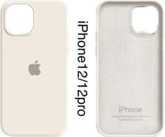【高品質】iPhone12/12pro  シリコンケース ホワイトカラーのサムネイル