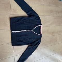 COMME CA ISM キッズカーディガン　紺色のサムネイル