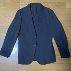 ブラック　ジャケット　ポリエステル　薄手　GU 春　夏のサムネイル