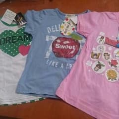 新品！女児Tシャツ3枚セット♪のサムネイル