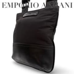 EMPORIO ARMANI 어깨 가방 사코시 블랙 나일론 가죽