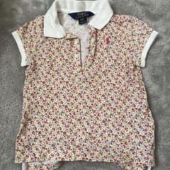 ラルフローレン　キッズ花柄ポロシャツのサムネイル