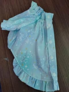 水色 ペガサス柄 犬服 フリル付き Sサイズのサムネイル