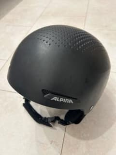 ALPINA ブラックマット スノーボード　スキー　ヘルメットのサムネイル