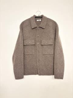名作 UNIQLO U 24AW ラムニットジャケット ブラウン S - 3