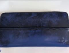 LANVIN ネイビー レザー 長財布