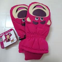 Character Gloves, Kids Size, Toy Story Lotso, Skiing/Snowboarding