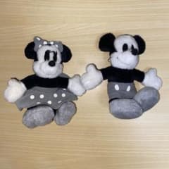 ミッキー＆ミニー モノクロ ぬいぐるみバッジ セットのサムネイル