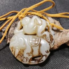 古玉ネックレス、中国、骨董　アンティークのサムネイル