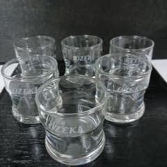 昭和レトロ　冷酒用　OZEKI グラス 6個セット ノベルティのサムネイル