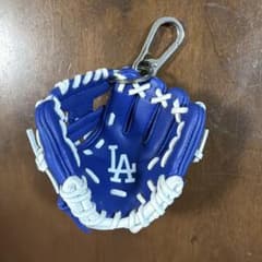 ローリングス　LAドジャース　ミニチュアグローブキーホルダー　ドジャーブルー ローリングス LAドジャース ミニチュアグローブキーホルダー ドジャー
