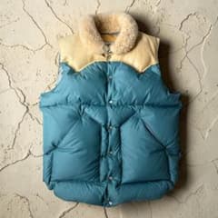 ロッキーマウンテン クリスティ ダウンベスト 40 ターコイズ レザー