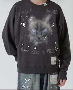 専用 MIHARA YASUHIRO 2025aw 猫スウェット&キラキラシール - メルカリ