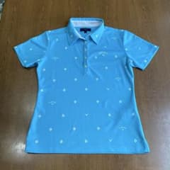 Callaway レディース ゴルフシャツ L 水色のサムネイル